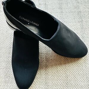 Donald J. Pliner Black Slip-On Shoes